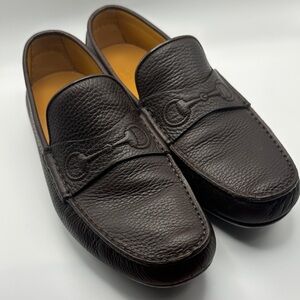 Gucci Dark Brown Leather Loafers